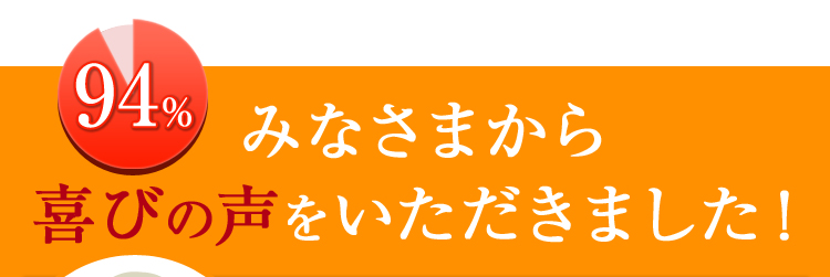 みなさまから喜びの声をいただきました！